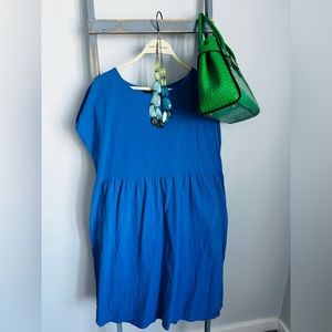 Used blue cotton summer dress.